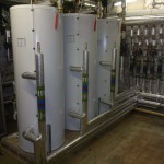 Installation of a new boiler system.
